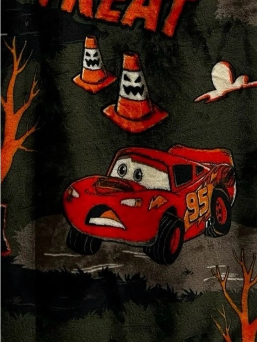 Disney Pixar Cars Plush Halloween Throw Blanket